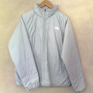 North Face Gray Jacket Full Zip Removable Liner Insulated | Womens XL